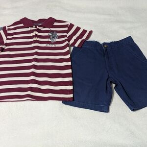 Carter's Navy and Light Blue Boys Shorts Set